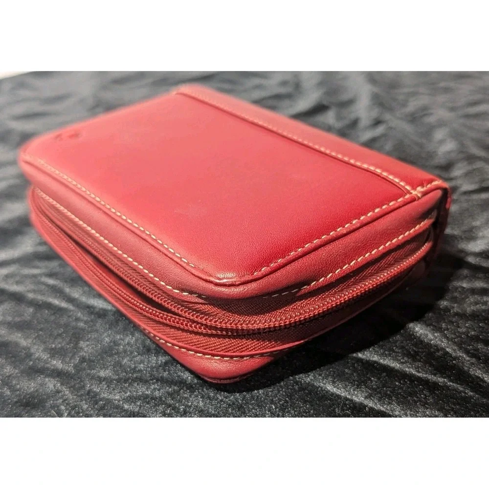 FranklinCovey‎ Red Napa Leather Affinity Universal PDA Case Wallet